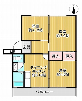 瑞穂パレスハイツ3階