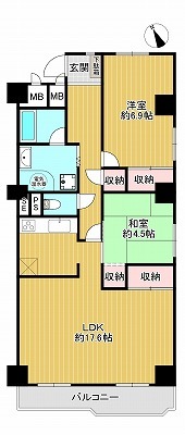 植田ダイヤハイツ1208(あくしゅ)
